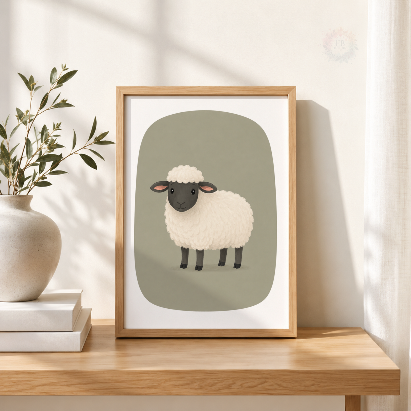 Farm Animal Nursery Prints – Pig, Cow & Sheep Wall Art Set
