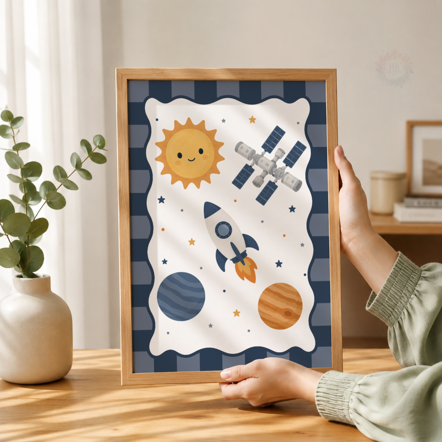Cosmic Adventures – Personalised Set of 3 Space Nursery Prints