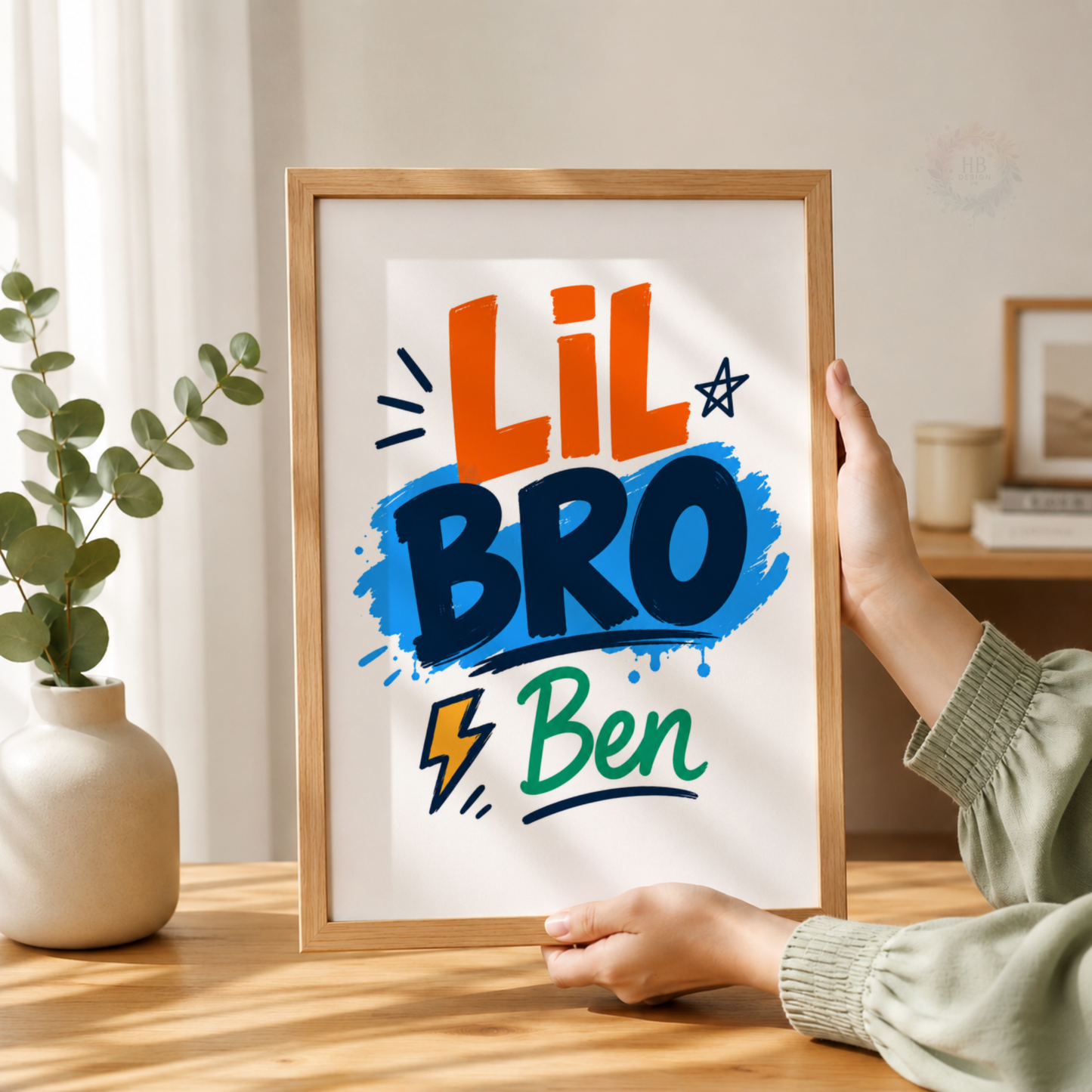 Bold Brothers – Personalised Set of 3 Big Bro & Little Bro Prints