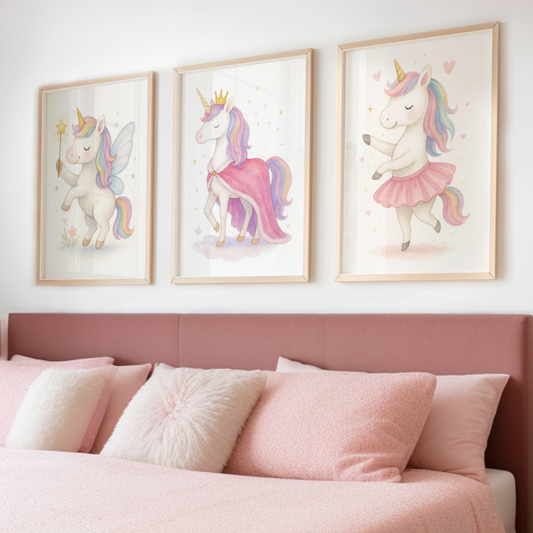 Magical Dress Up Print Set - Unicorns Collection Set of 3