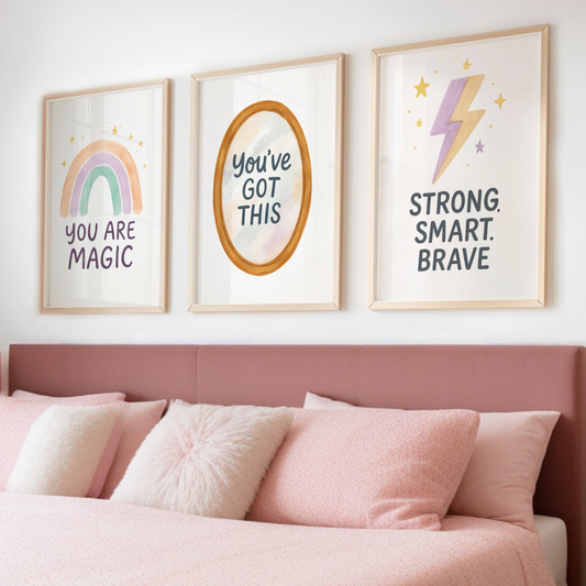 Confidence Boosters Print Set - Rainbow & Positivity Collection Set of 3