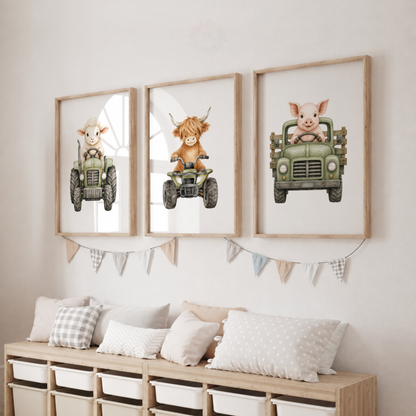 Farmyard Animal Print Set