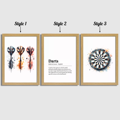 Darts Definition Print Set