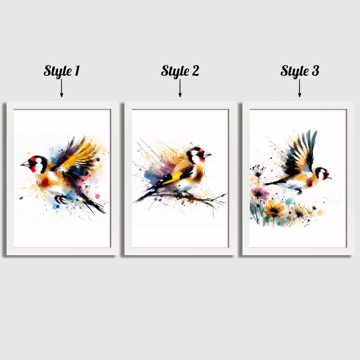 Goldfinch Print Set
