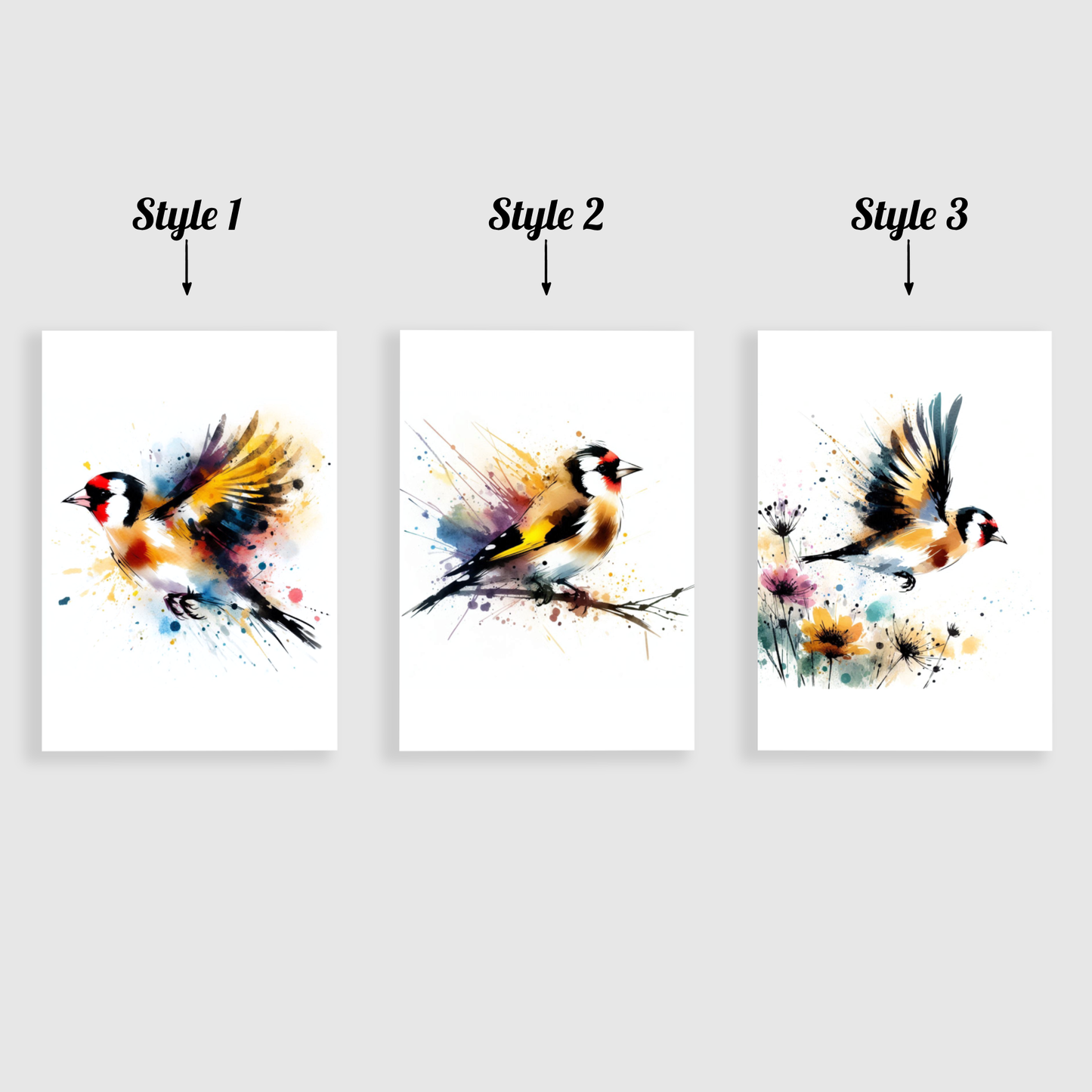 Goldfinch Print Set