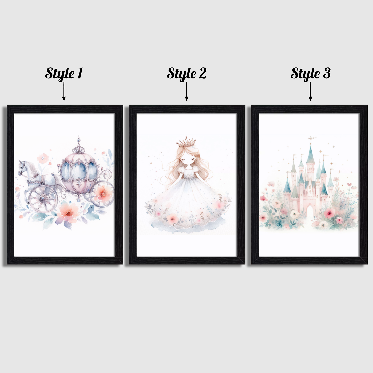 Princess Nursery Print Set