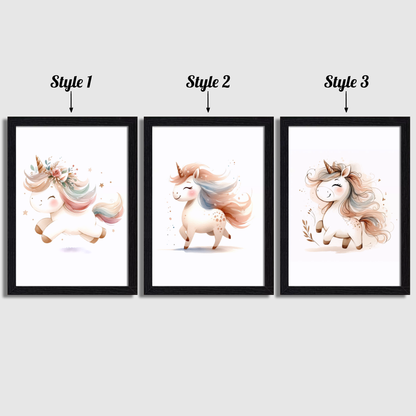 Boho Unicorn Print Set
