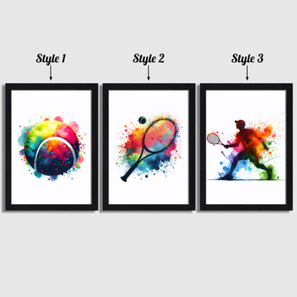 Multicoloured Tennis Print Set