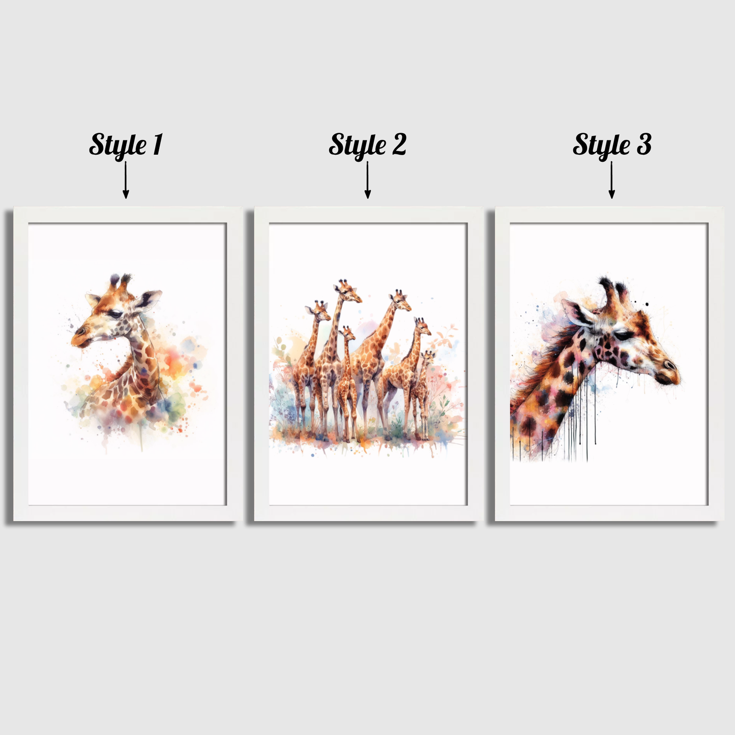 Giraffe Print Set