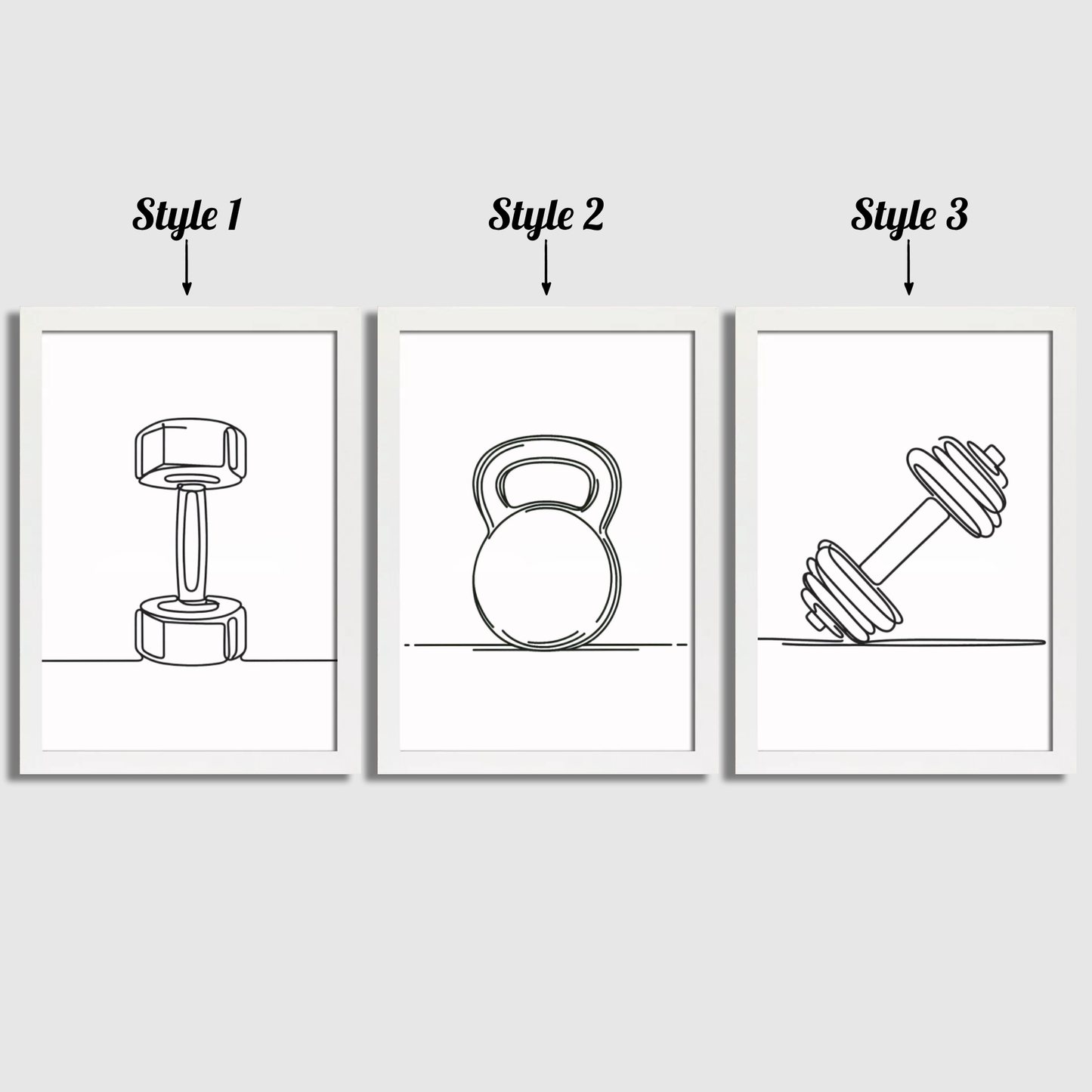 Minimalist Weights Print Set