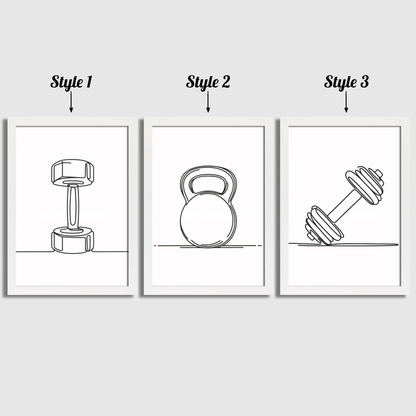 Minimalist Weights Print Set