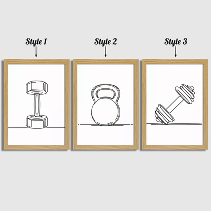 Minimalist Weights Print Set