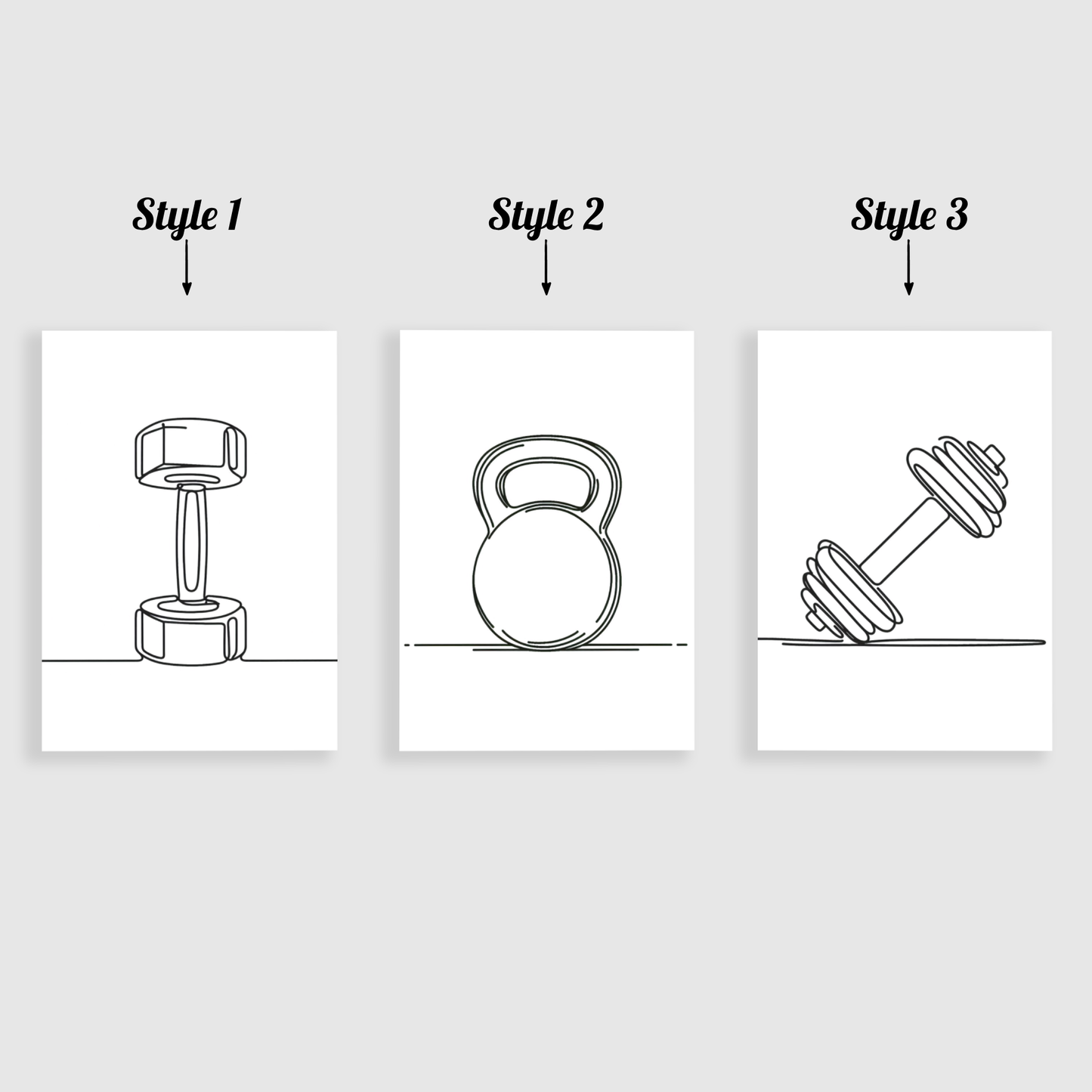 Minimalist Weights Print Set