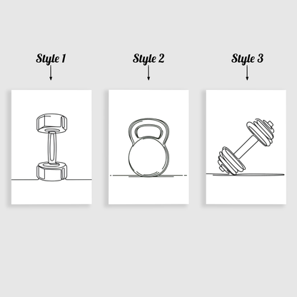 Minimalist Weights Print Set