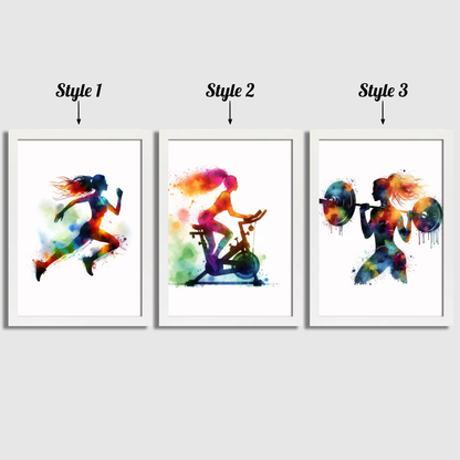Women's Gym Print Set