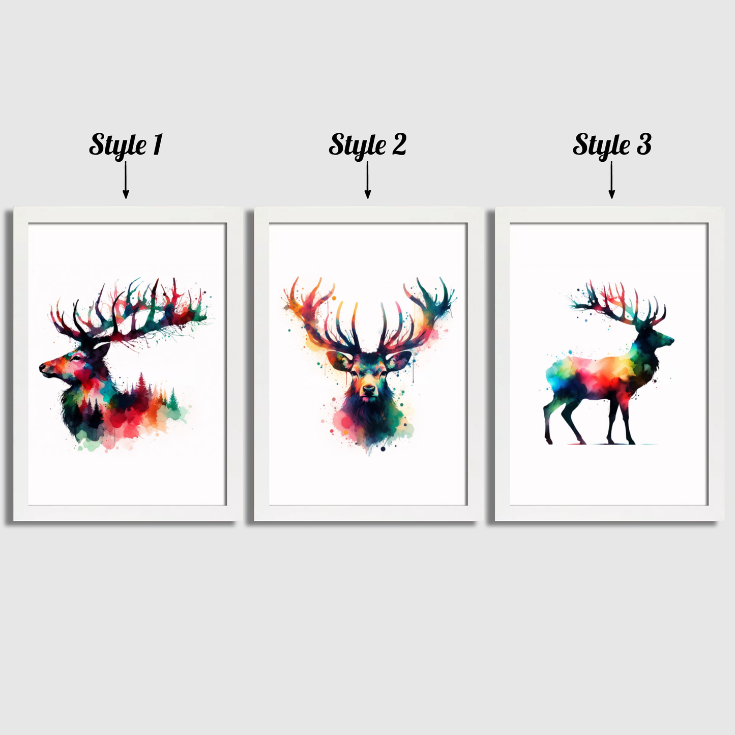 Deer Print Set