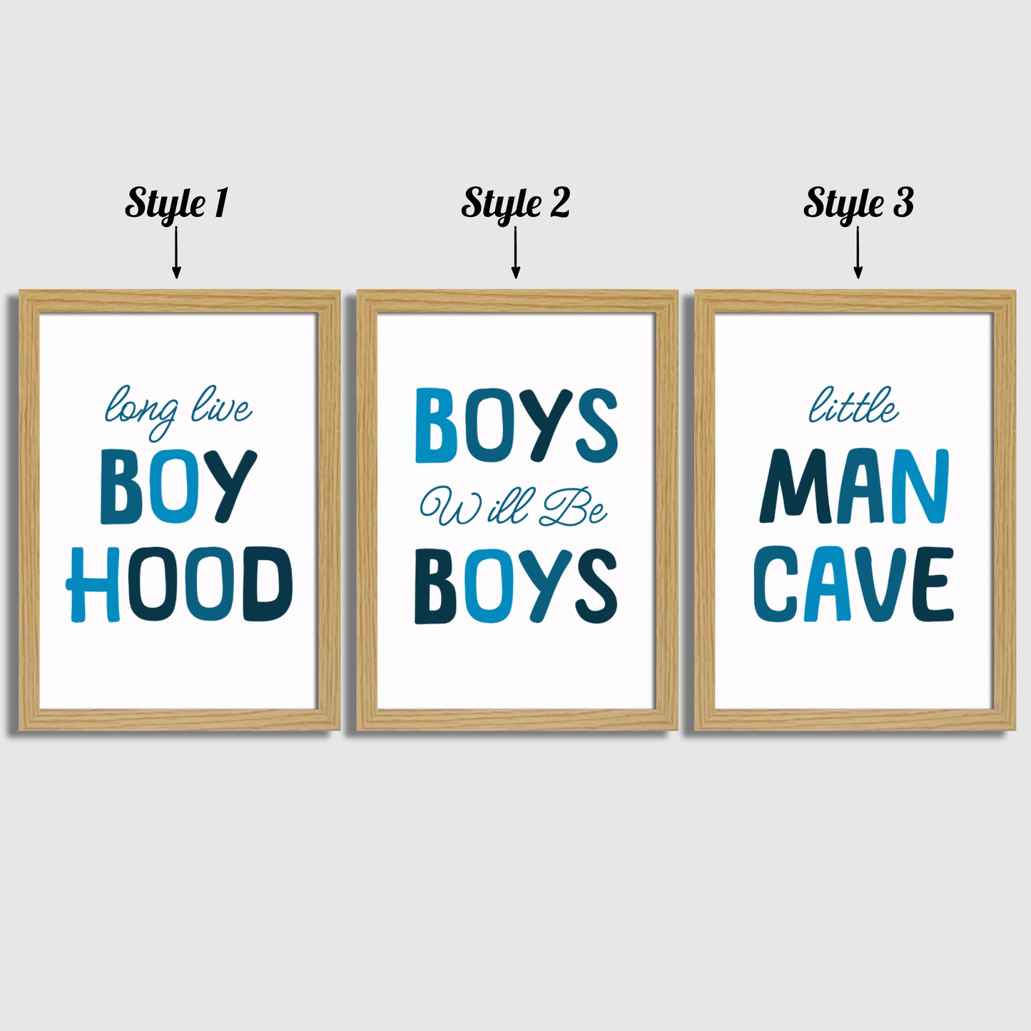 Little Man Cave Print Set