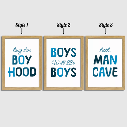 Little Man Cave Print Set