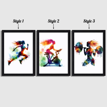 Women's Gym Print Set