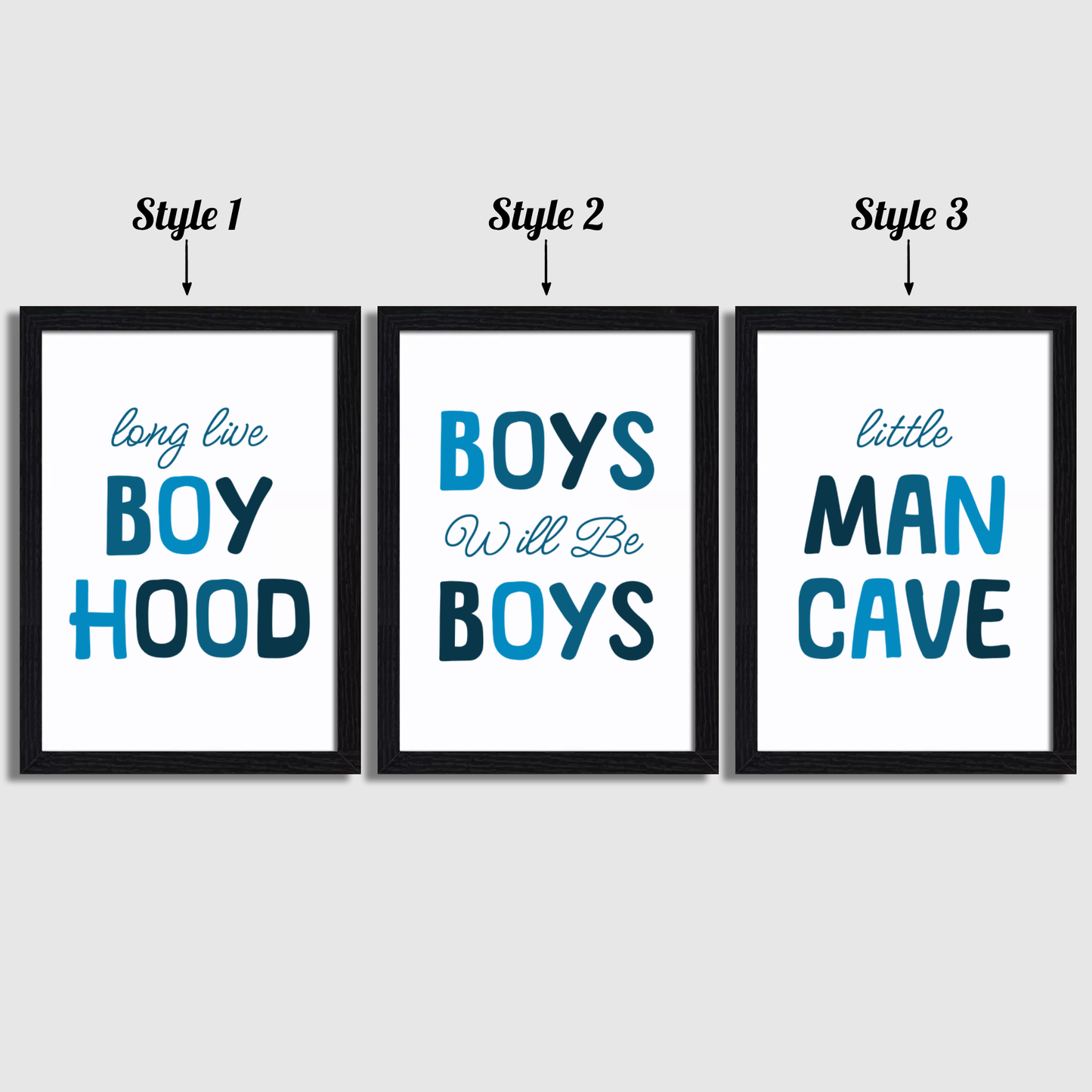 Little Man Cave Print Set