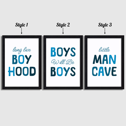 Little Man Cave Print Set