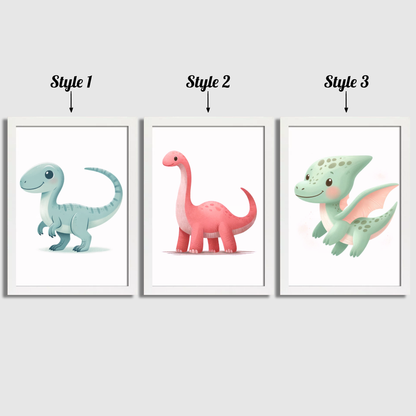 Kids Dinosaur Print Set
