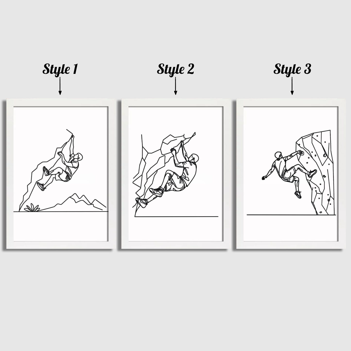 Minimal Climbing Print Set