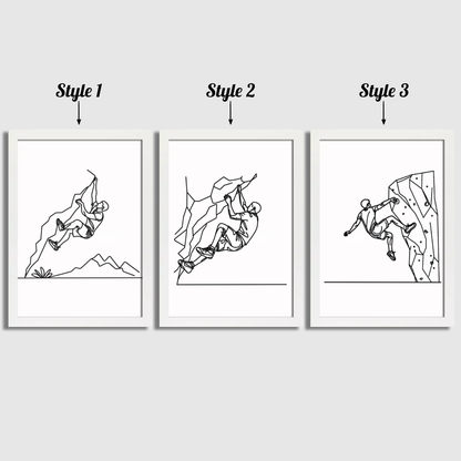 Minimal Climbing Print Set