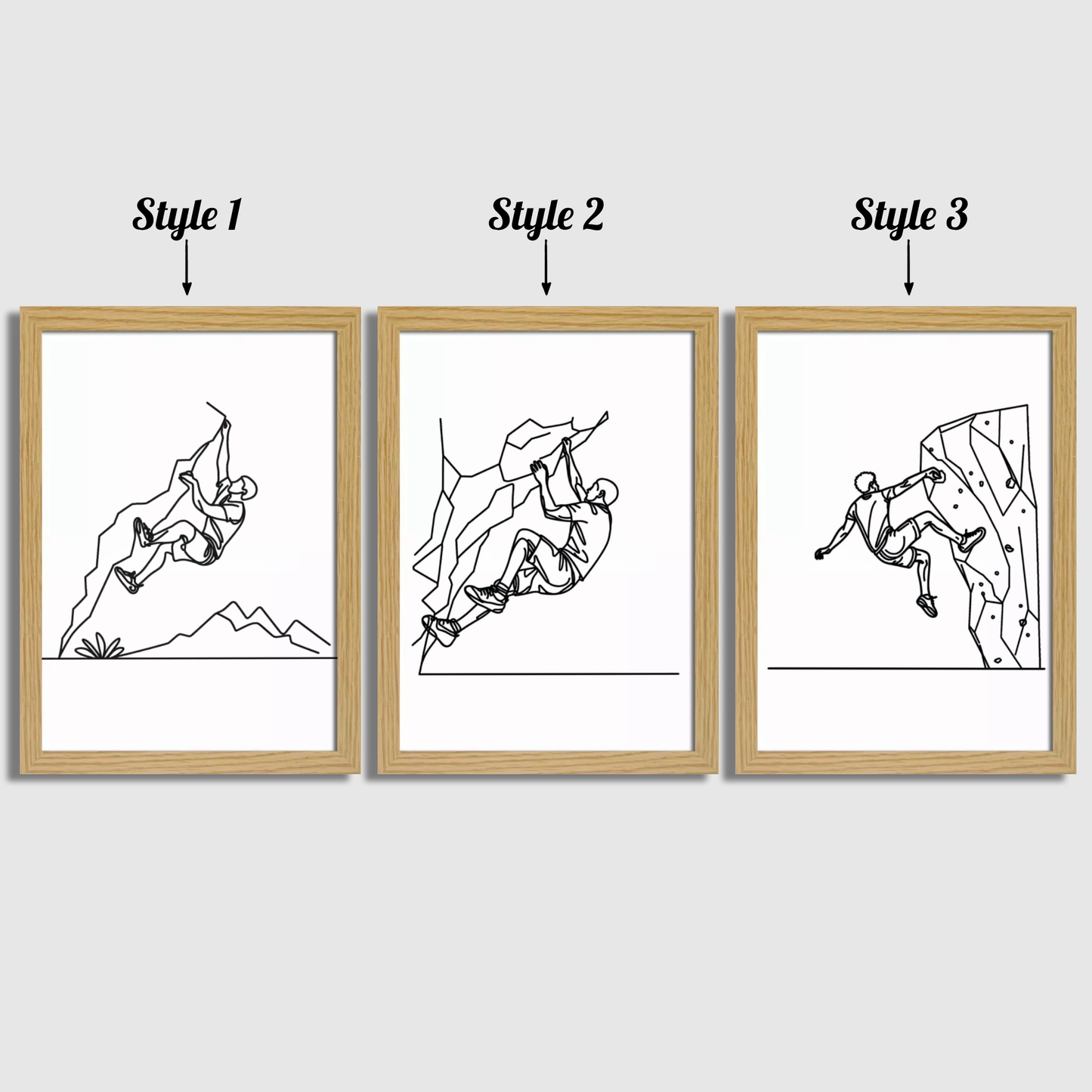 Minimal Climbing Print Set