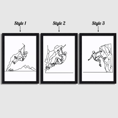 Minimal Climbing Print Set