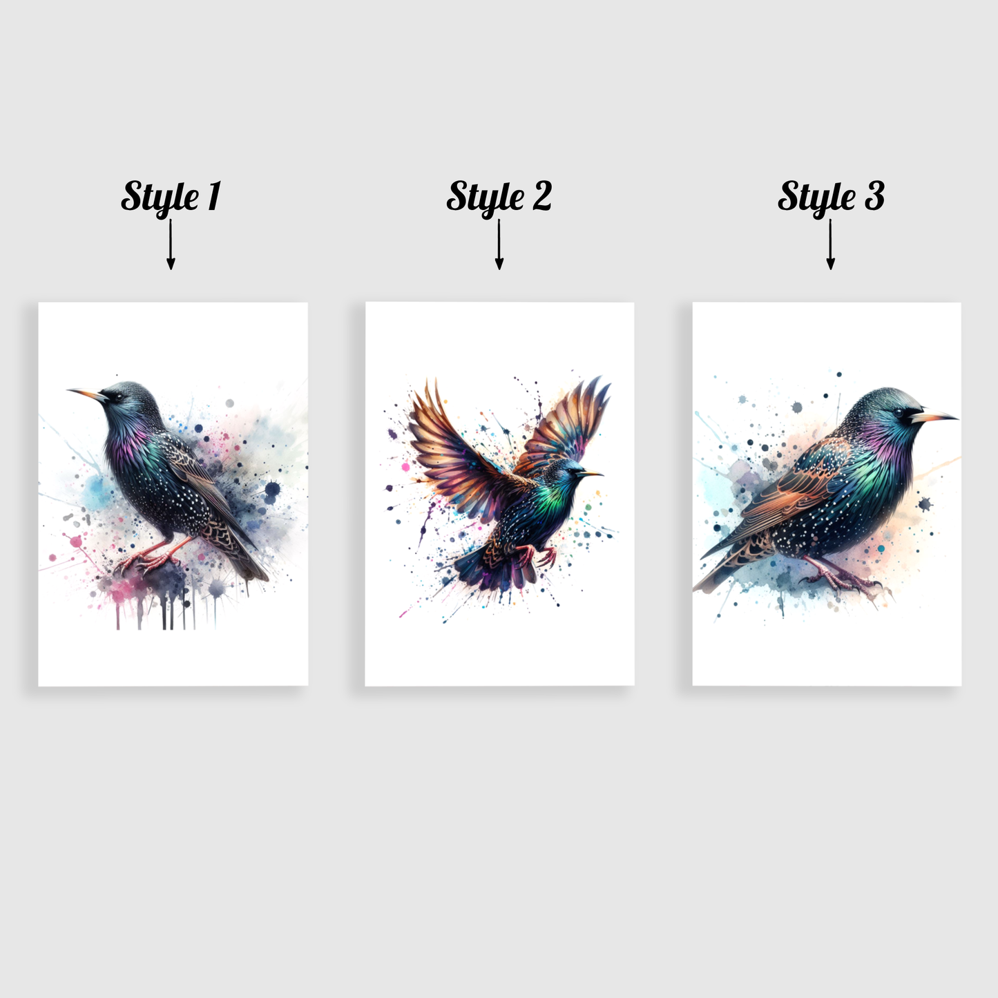 Starling Print Set