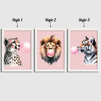 Pink Animal Print Set