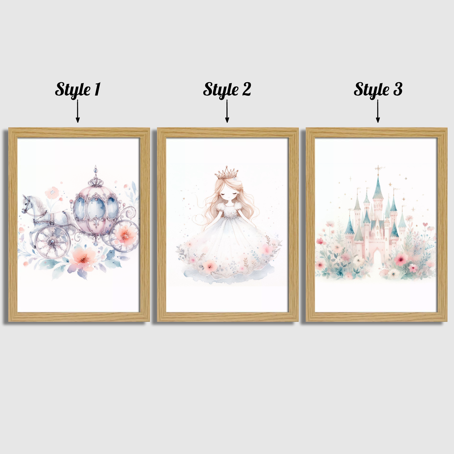Princess Nursery Print Set