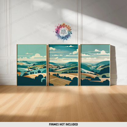 South Downs Print Set