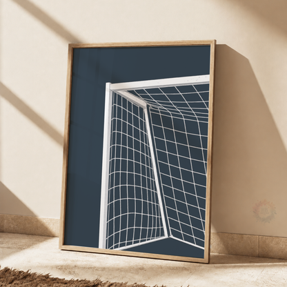 Football Wall Art Set – Soccer Ball, Tactics & Goal Prints for Boys Bedroom