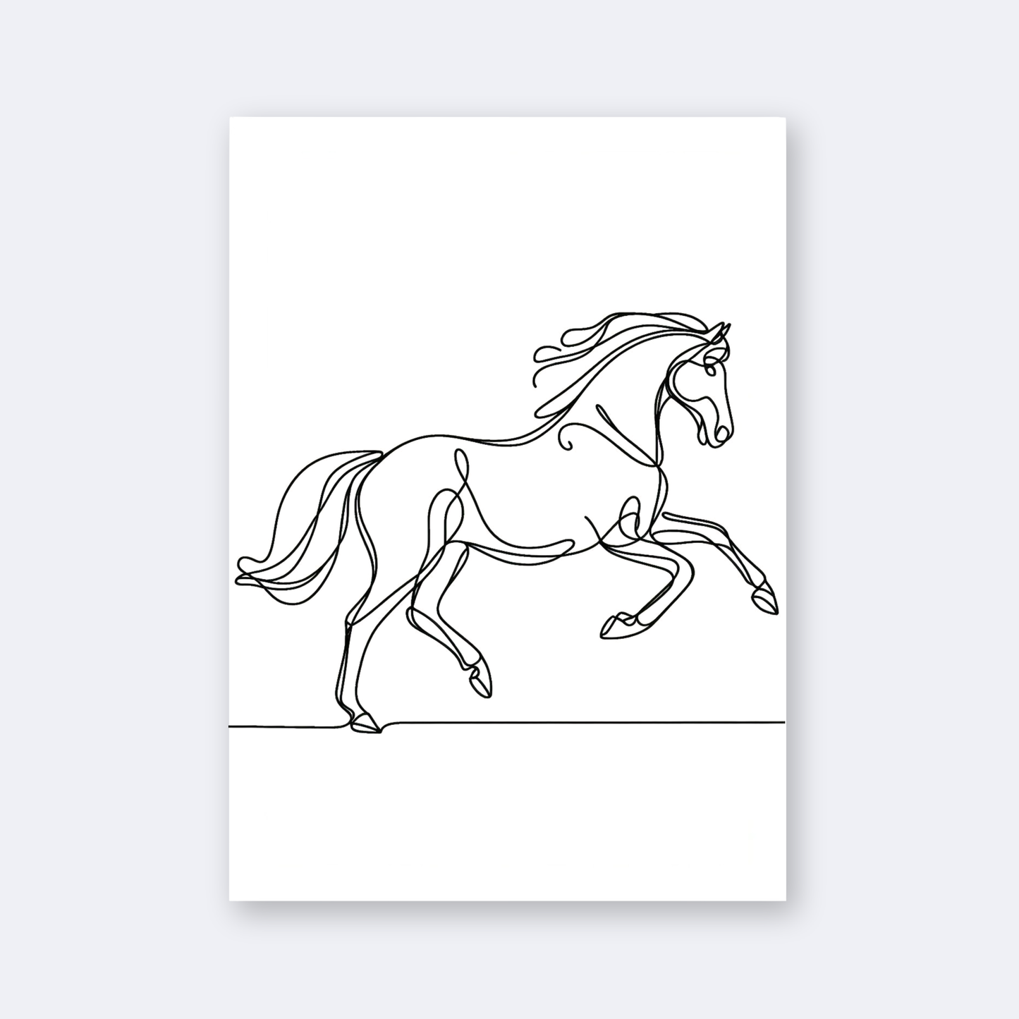 Trotting Horse Print