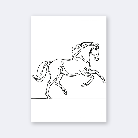 Trotting Horse Print