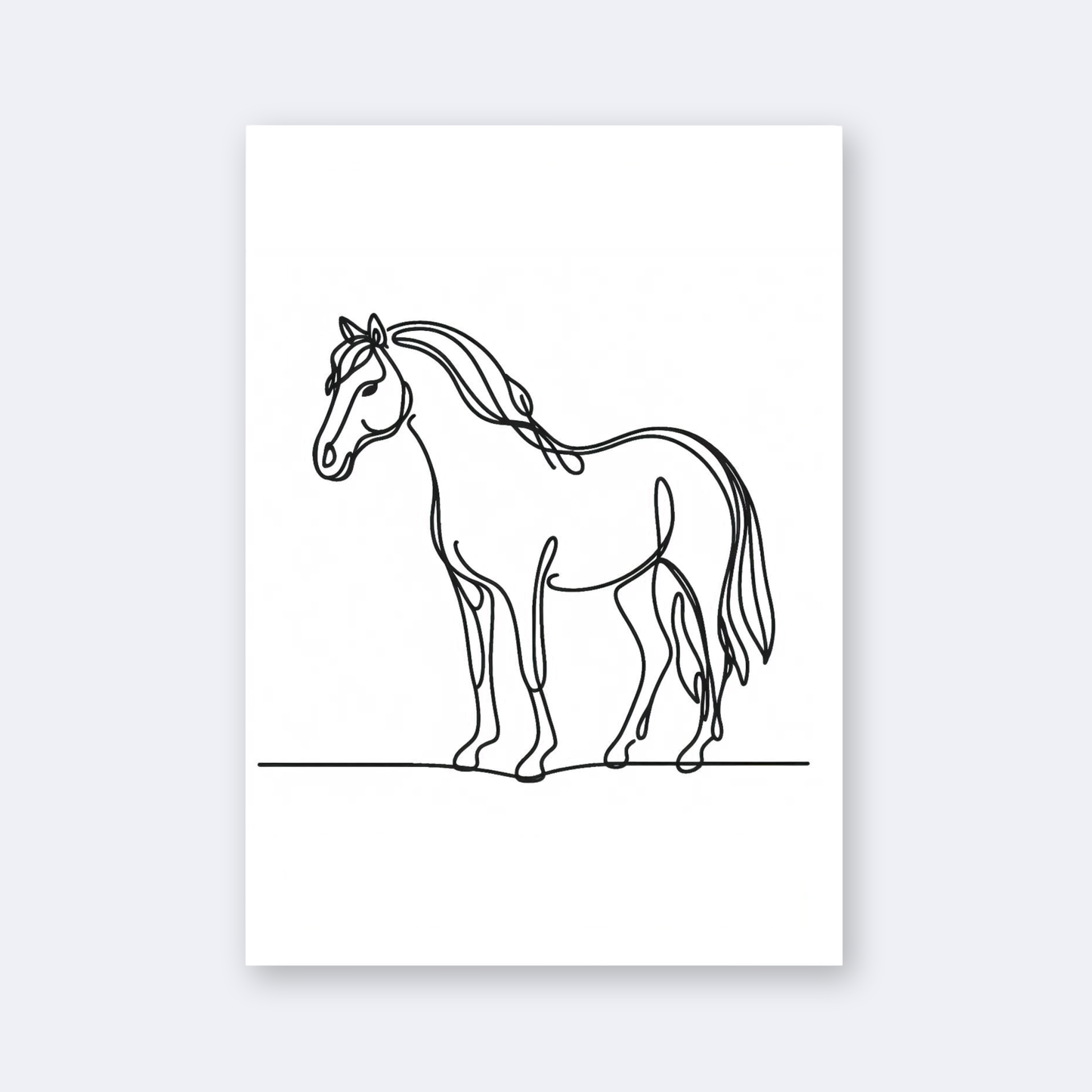 Standing Horse Print