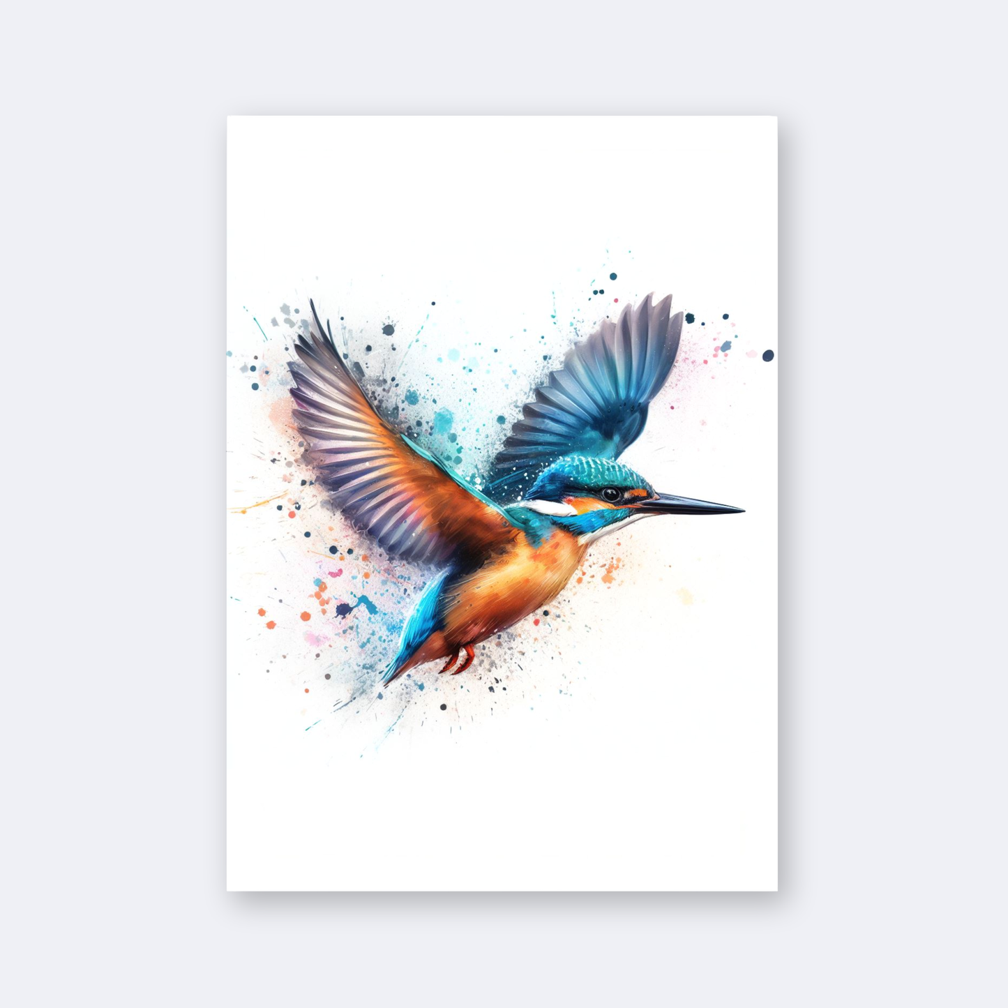 Flying Kingfisher Print