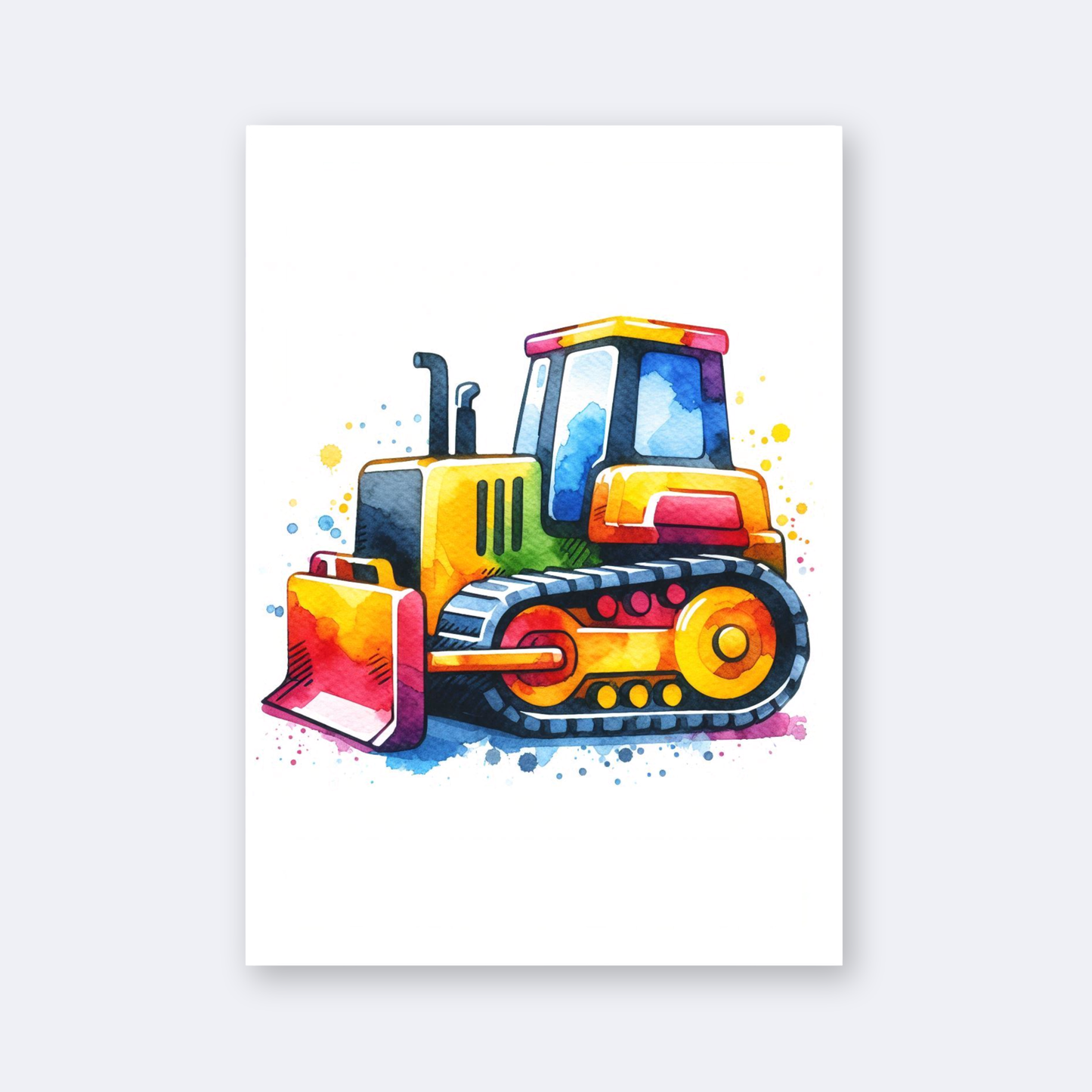 Bulldozer Print